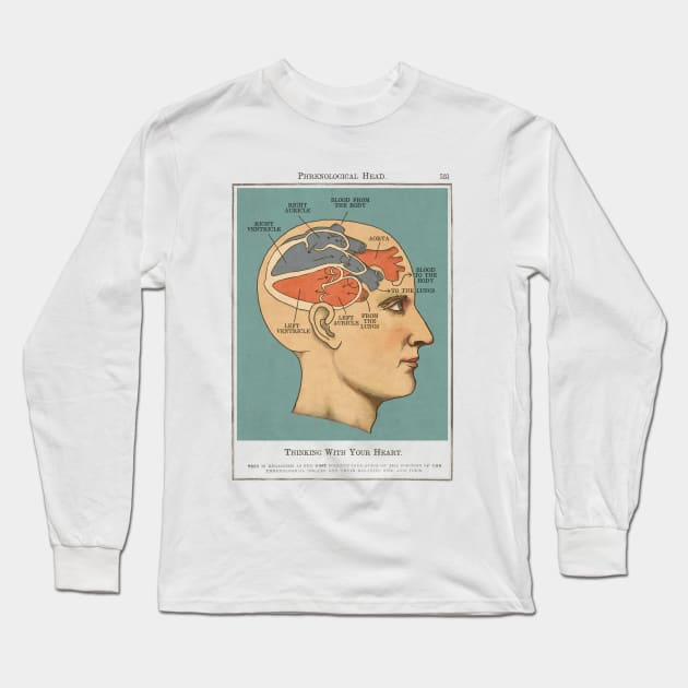 Thinking with your heart Long Sleeve T-Shirt by jurjenbertens